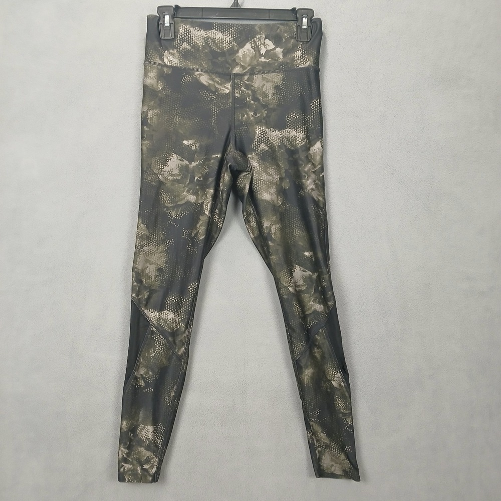 Dip Ankle Leggings Womens Small Black Camouflage Stretch High Waist Yoga Workout